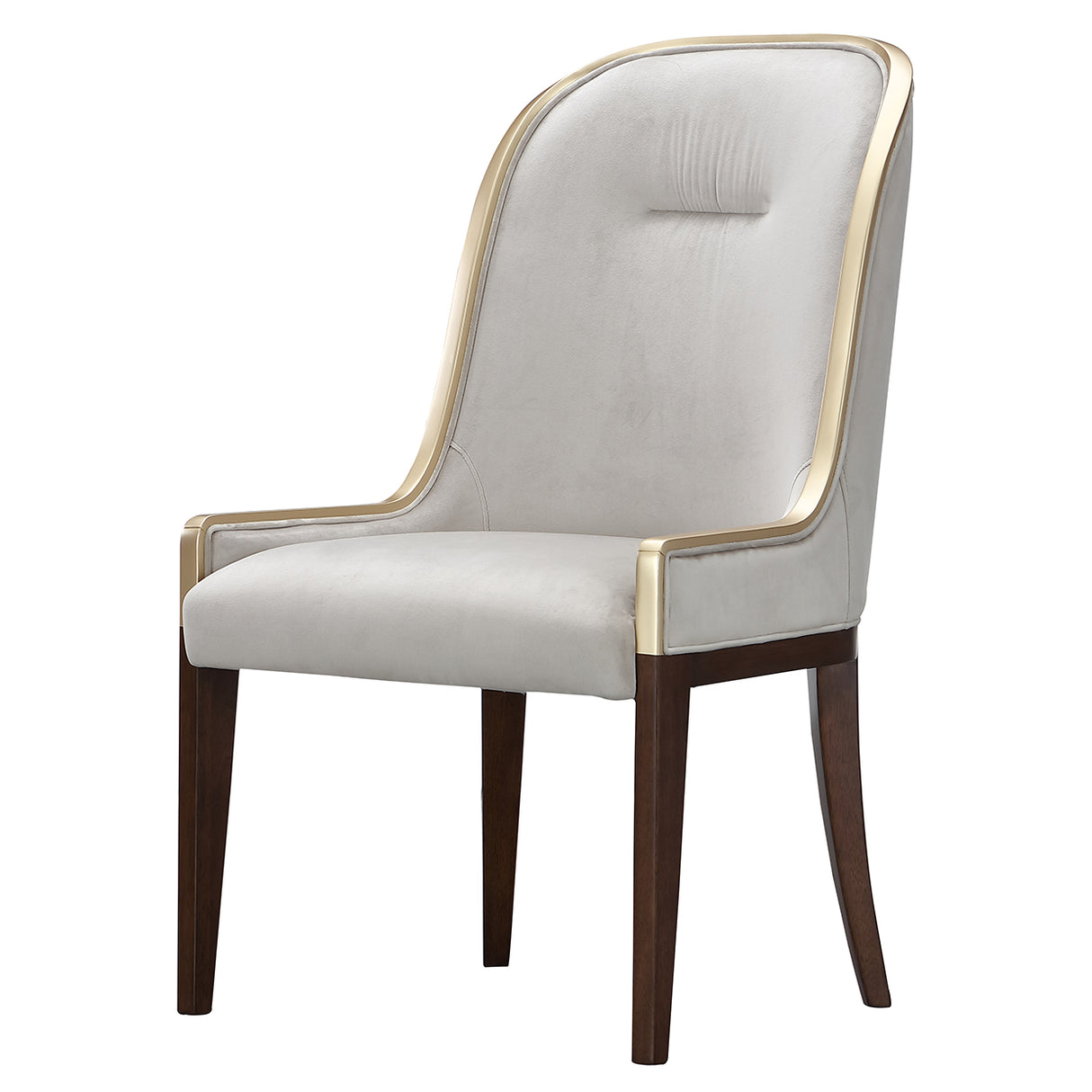 Houston Walnut Assmebled Side Chair Walnut from Michael Amini - Luna Furniture