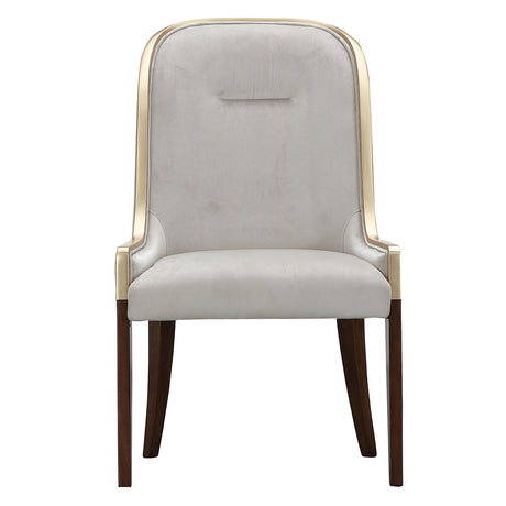 Houston Walnut Assmebled Side Chair Walnut from Michael Amini - Luna Furniture