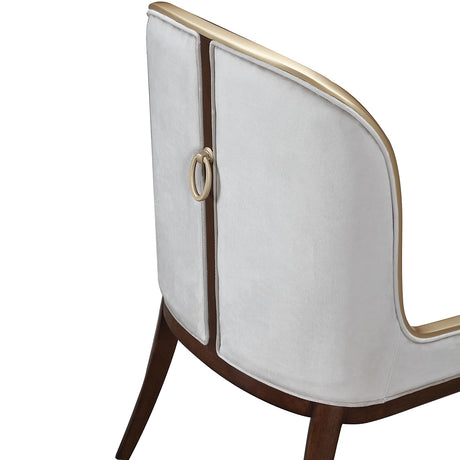 Houston Walnut Assmebled Side Chair Walnut from Michael Amini - Luna Furniture