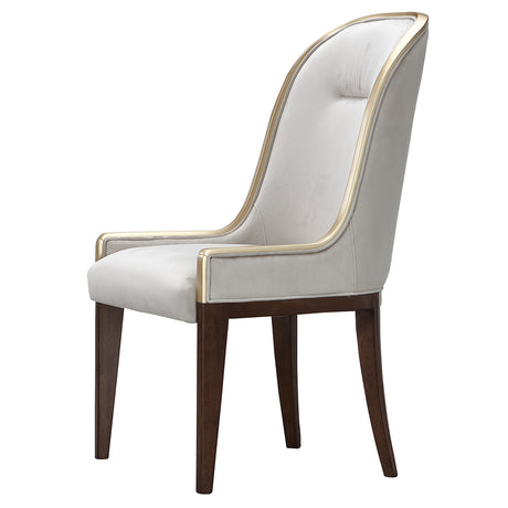 Houston Walnut Assmebled Side Chair Walnut from Michael Amini - Luna Furniture