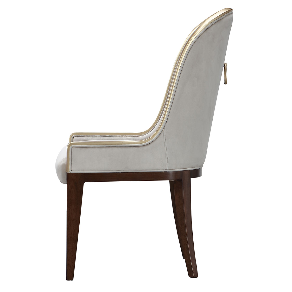 Houston Walnut Assmebled Side Chair Walnut from Michael Amini - Luna Furniture