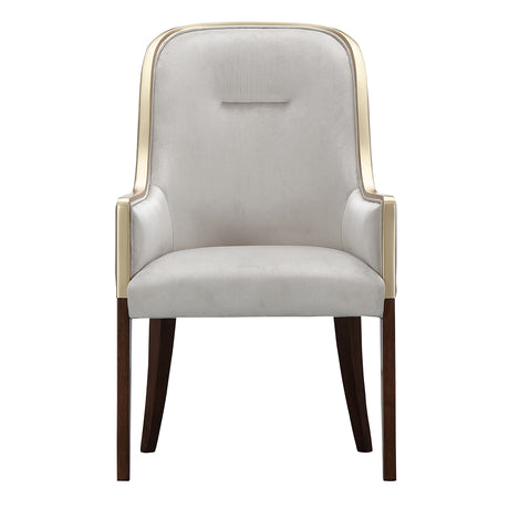 Houston Walnut Assmebled Arm Chair Walnut from Michael Amini - Luna Furniture