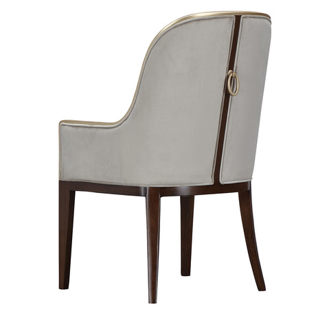 Houston Walnut Assmebled Arm Chair Walnut from Michael Amini - Luna Furniture