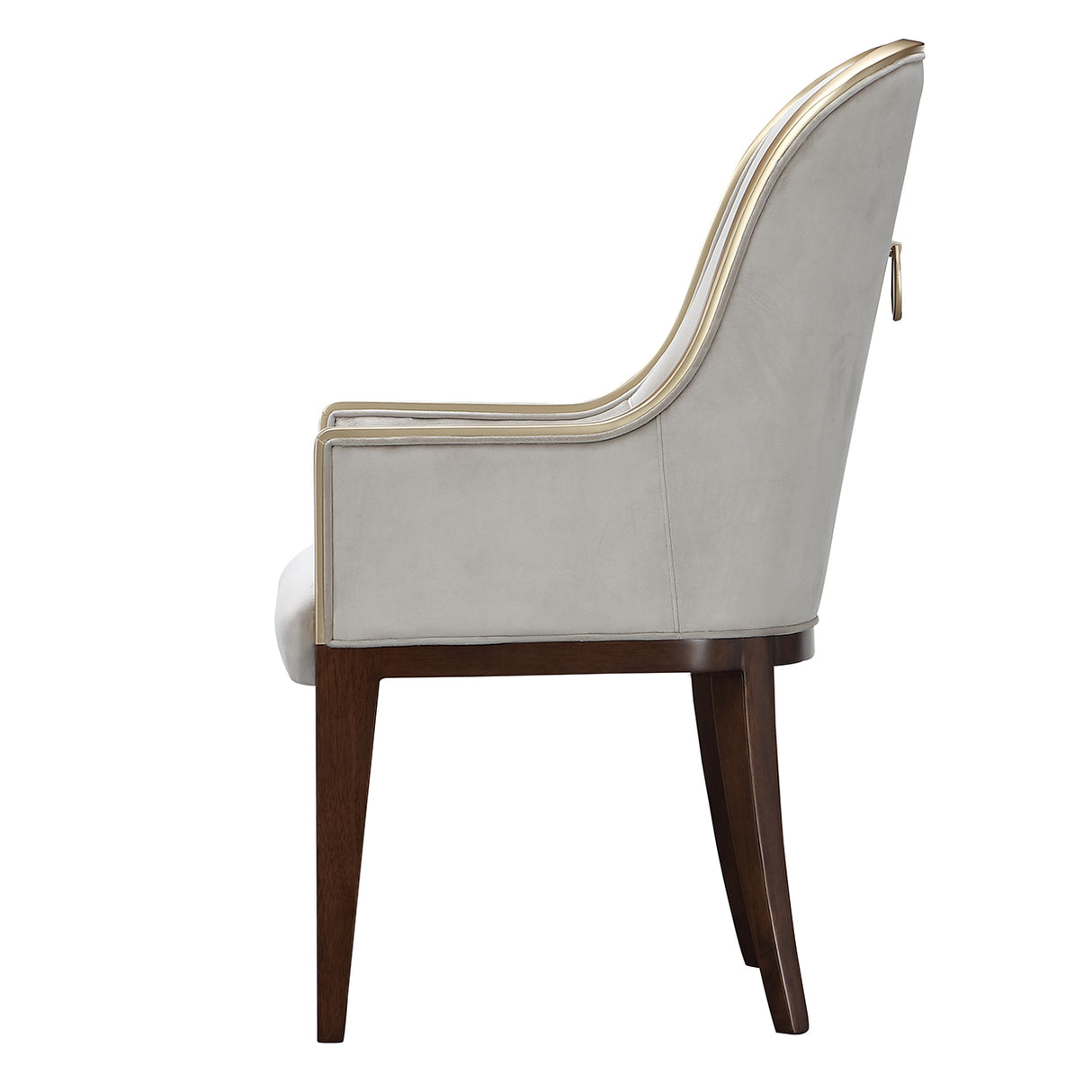 Houston Walnut Assmebled Arm Chair Walnut from Michael Amini - Luna Furniture