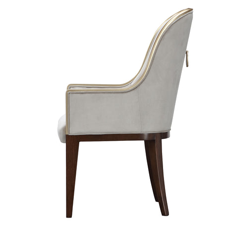 Houston Walnut Assmebled Arm Chair Walnut from Michael Amini - Luna Furniture