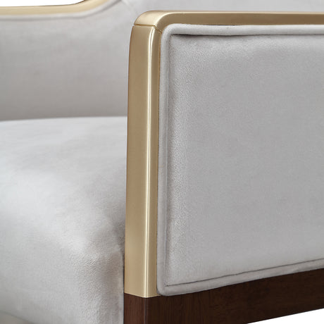 Houston Walnut Assmebled Arm Chair Walnut from Michael Amini - Luna Furniture