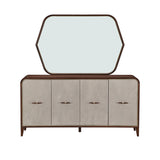 Houston Walnut Sideboard With Mirror from Michael Amini - Luna Furniture