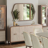 Houston Walnut Sideboard With Mirror from Michael Amini - Luna Furniture