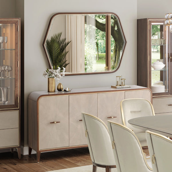 Houston Walnut Sideboard With Mirror