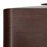 Houston Walnut 1-drawer Nightstand from Michael Amini - Luna Furniture