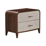 Houston Walnut 2-drawer Nightstand from Michael Amini - Luna Furniture