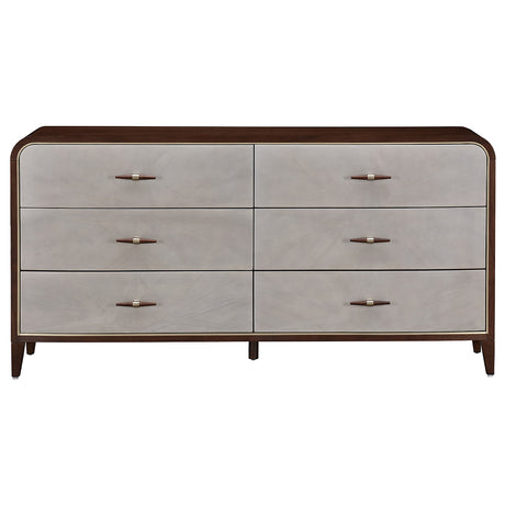 Houston Walnut Dresser from Michael Amini - Luna Furniture