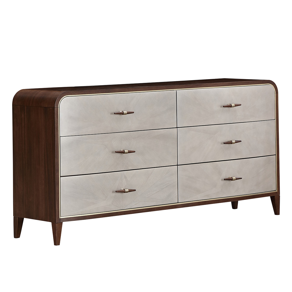 Houston Walnut Dresser from Michael Amini - Luna Furniture