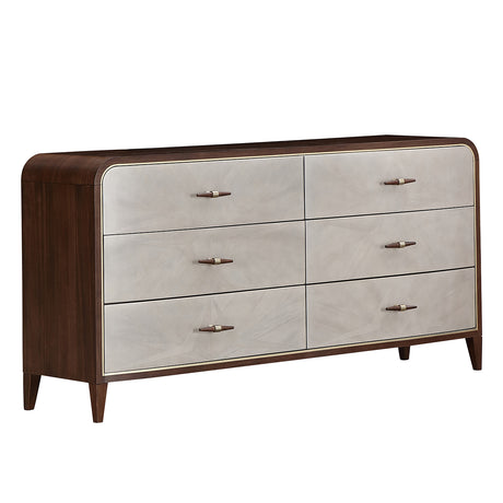 Houston Walnut Dresser from Michael Amini - Luna Furniture