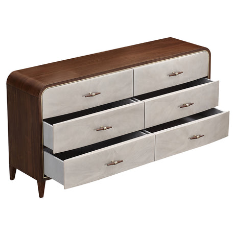 Houston Walnut Dresser from Michael Amini - Luna Furniture