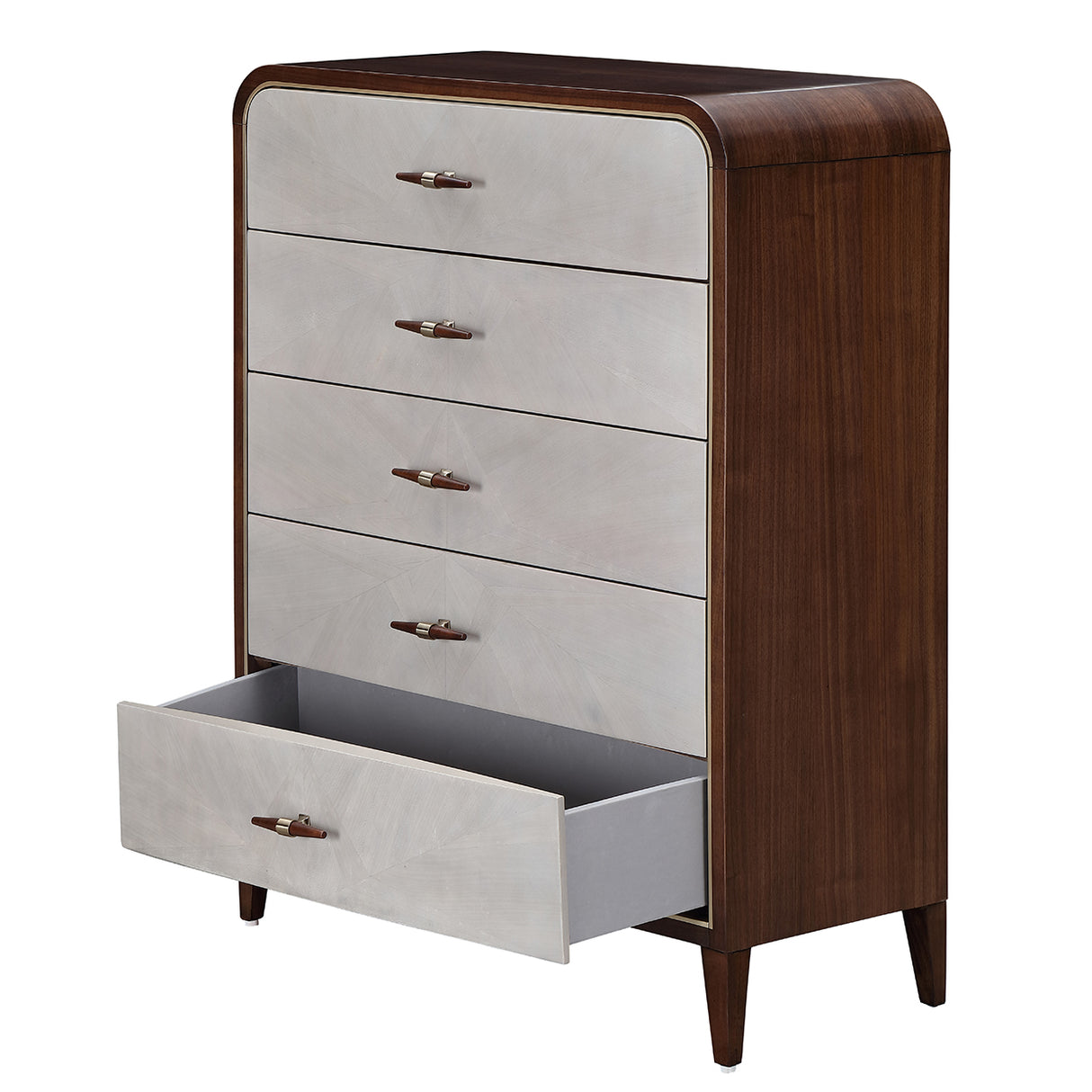 Houston Walnut 5 Drawer Chest Walnut from Michael Amini - Luna Furniture