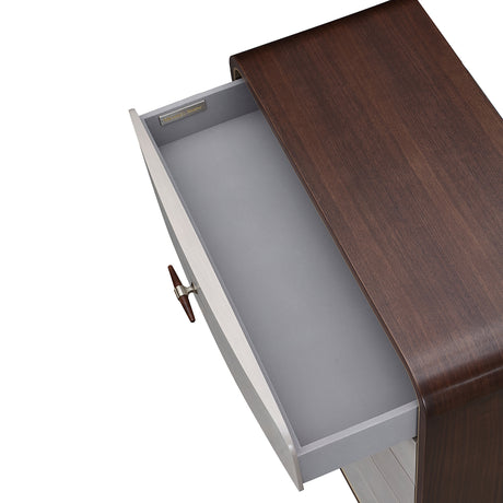 Houston Walnut 5 Drawer Chest Walnut from Michael Amini - Luna Furniture