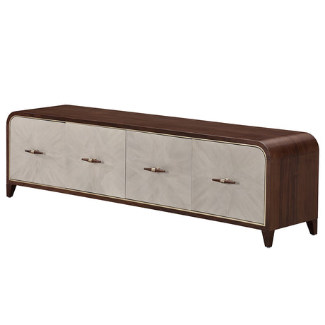 Houston Walnut Media Cabinet from Michael Amini - Luna Furniture
