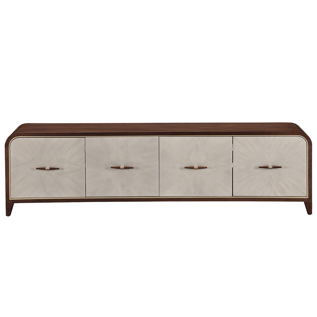 Houston Walnut Media Cabinet from Michael Amini - Luna Furniture