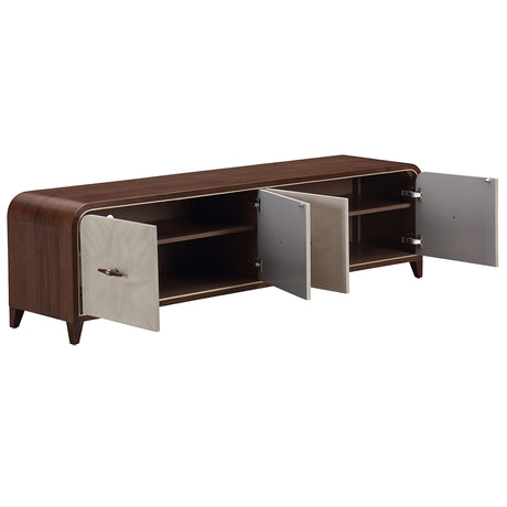 Houston Walnut Media Cabinet from Michael Amini - Luna Furniture