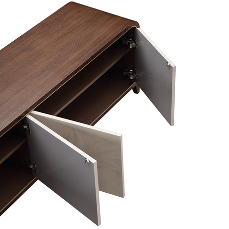 Houston Walnut Media Cabinet from Michael Amini - Luna Furniture