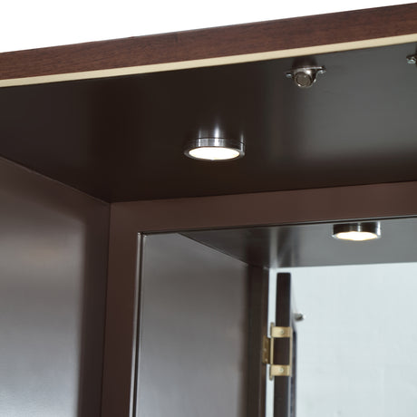 Houston Walnut Display Cabinet from Michael Amini - Luna Furniture