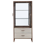 Houston Walnut Display Cabinet from Michael Amini - Luna Furniture