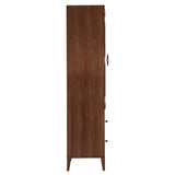 Houston Walnut Display Cabinet from Michael Amini - Luna Furniture