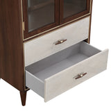 Houston Walnut Display Cabinet from Michael Amini - Luna Furniture