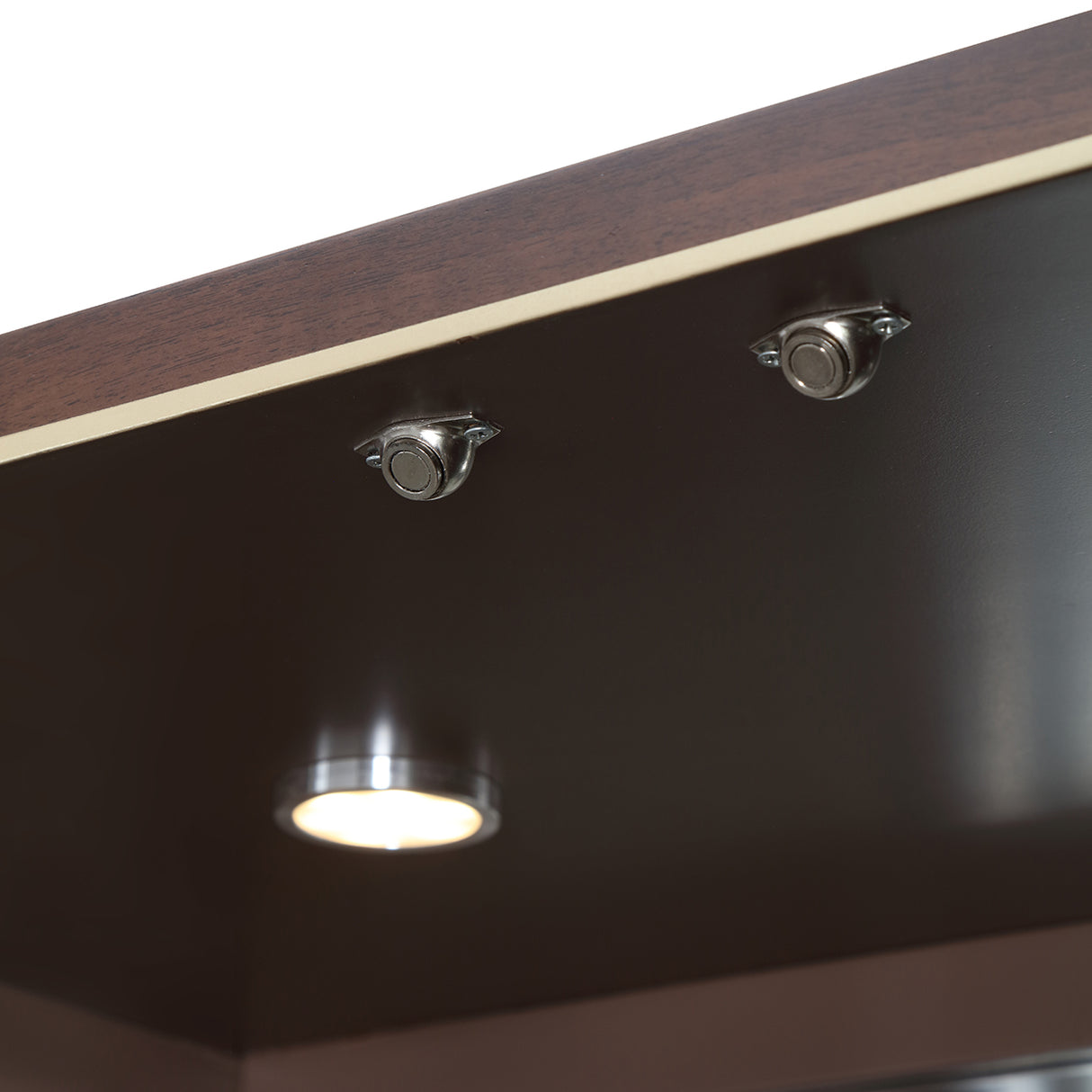 Houston Walnut Display Cabinet from Michael Amini - Luna Furniture