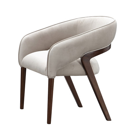 Houston Walnut Vanity Chair from Michael Amini - Luna Furniture
