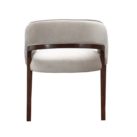 Houston Walnut Vanity Chair from Michael Amini - Luna Furniture