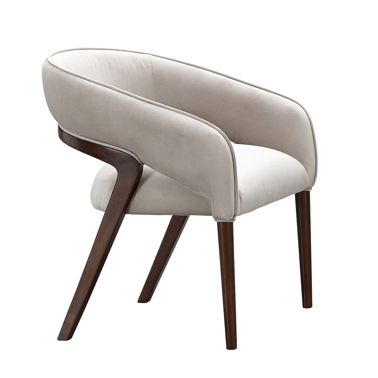 Houston Walnut Vanity Chair from Michael Amini - Luna Furniture