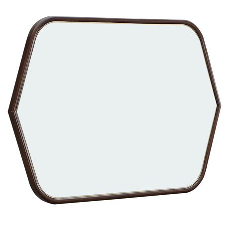 Houston Walnut Wall Mirror Walnut from Michael Amini - Luna Furniture