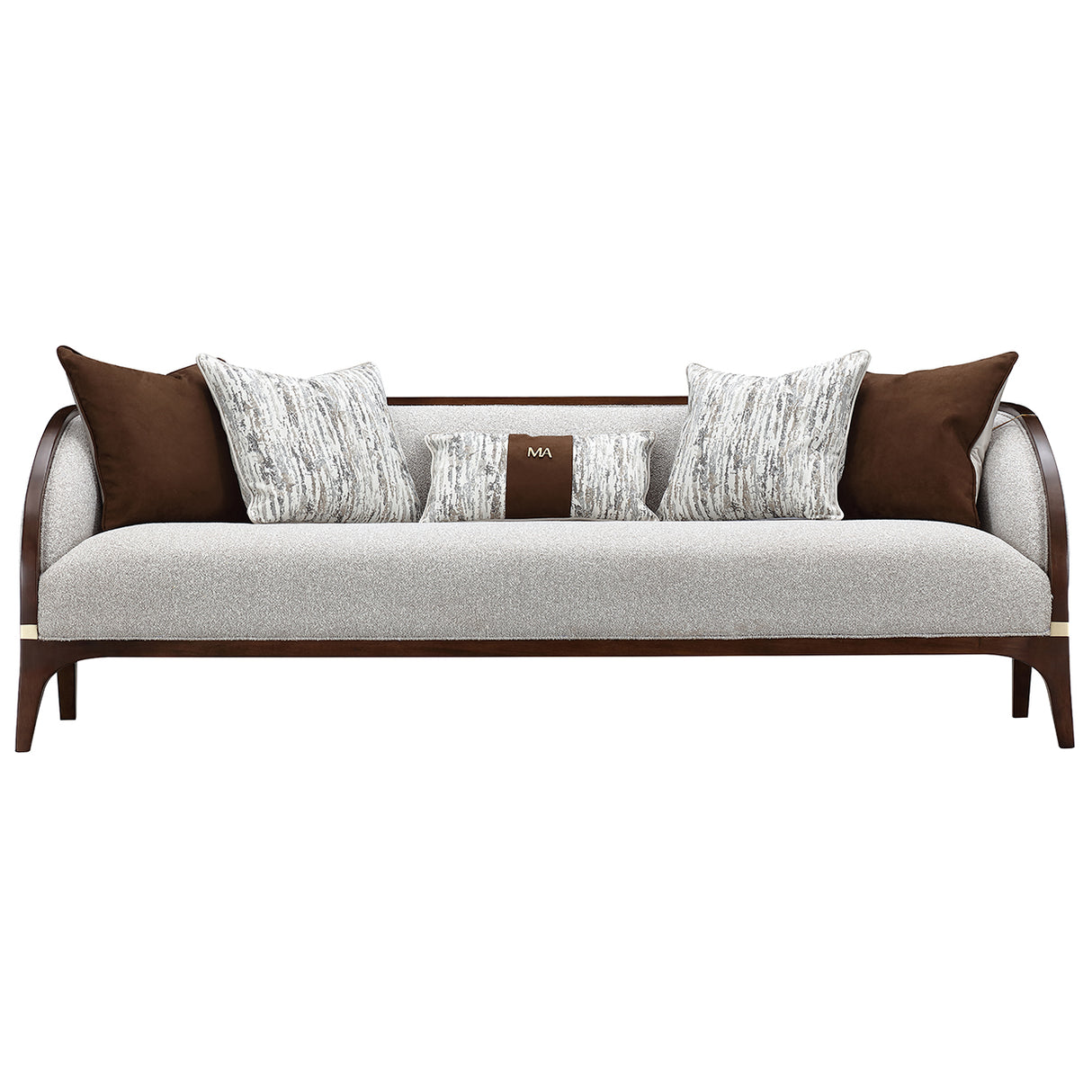 Houston Walnut Sofa from Michael Amini - Luna Furniture