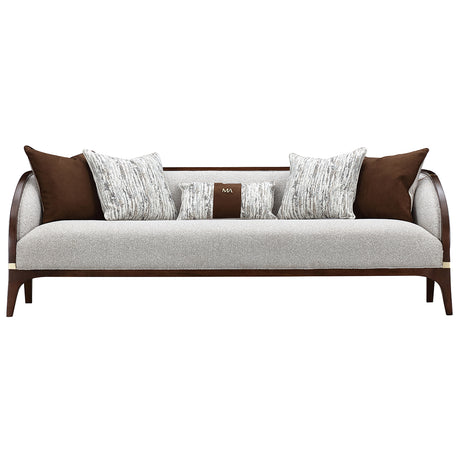 Houston Walnut Sofa from Michael Amini - Luna Furniture