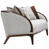 Houston Walnut Sofa from Michael Amini - Luna Furniture
