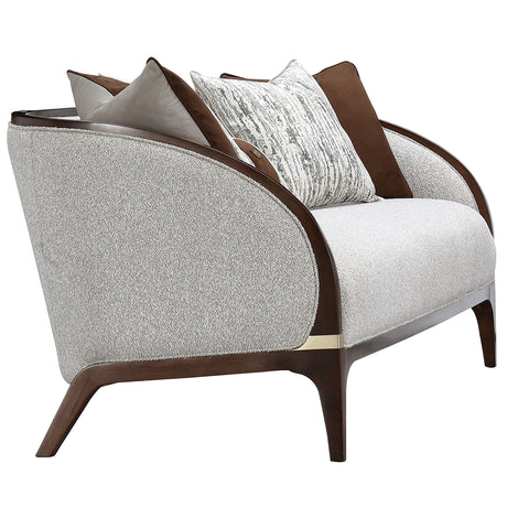 Houston Walnut Sofa from Michael Amini - Luna Furniture