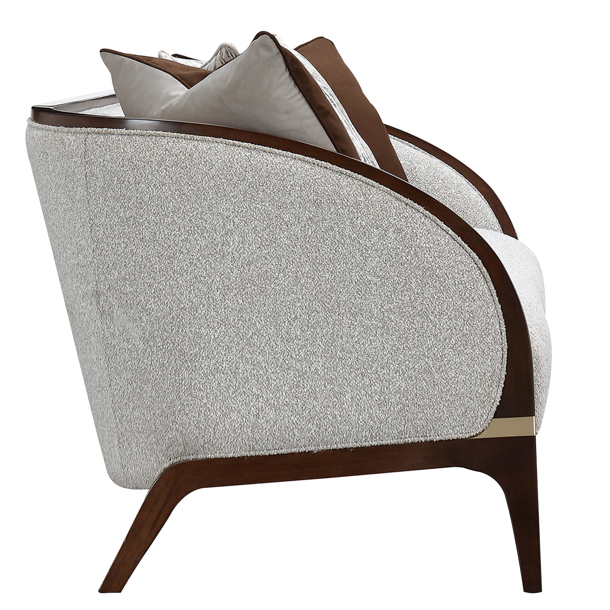 Houston Walnut Sofa from Michael Amini - Luna Furniture