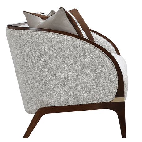 Houston Walnut Sofa from Michael Amini - Luna Furniture