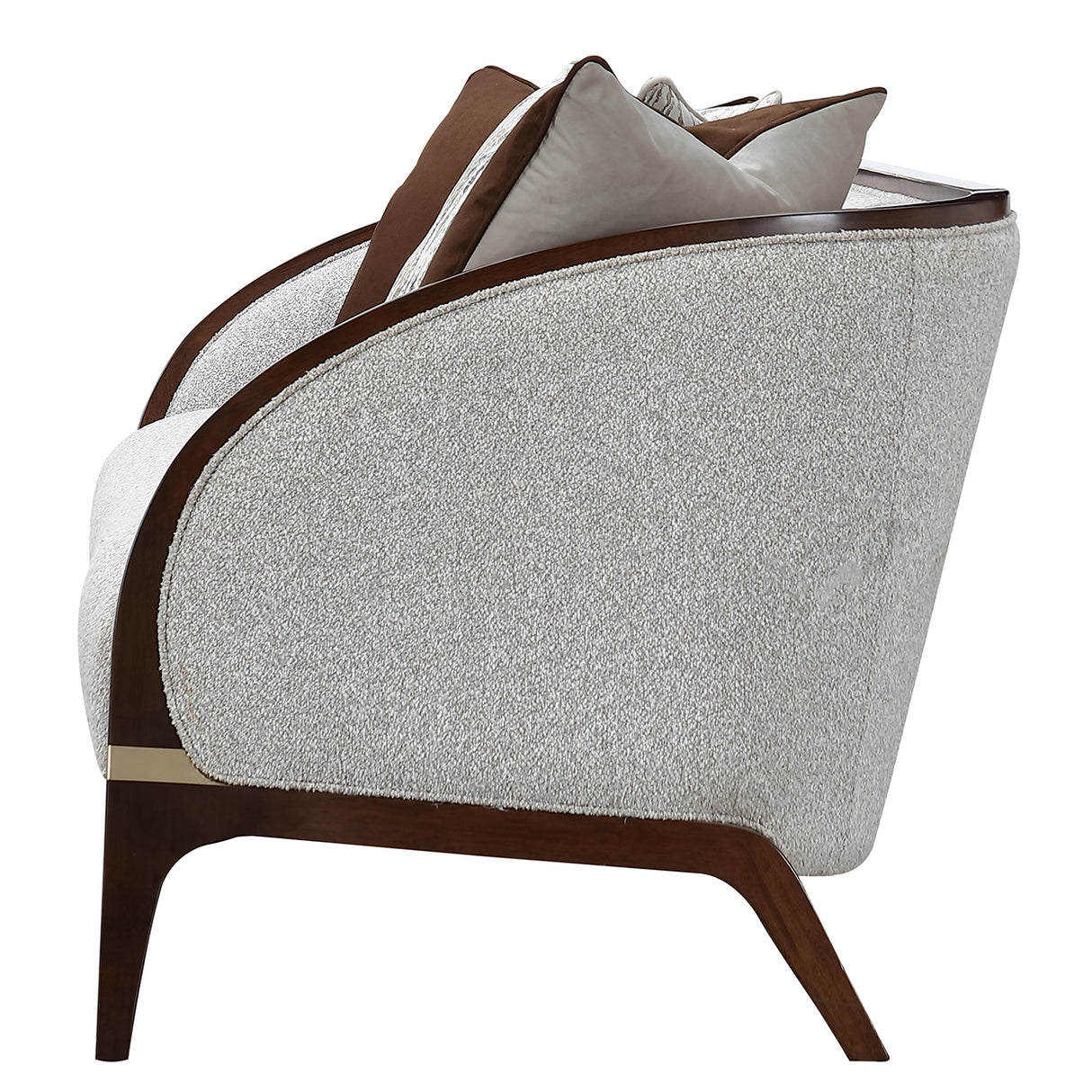 Houston Walnut Sofa from Michael Amini - Luna Furniture