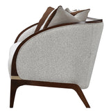 Houston Walnut Sofa from Michael Amini - Luna Furniture