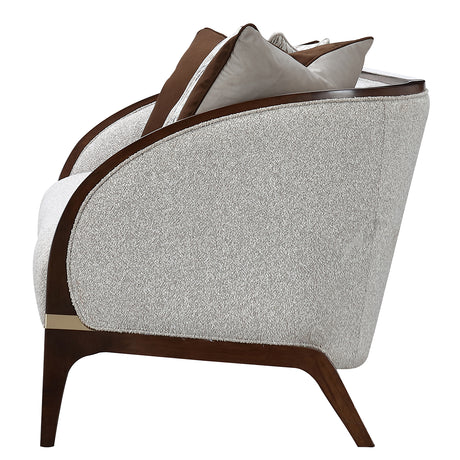 Houston Walnut Sofa from Michael Amini - Luna Furniture