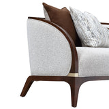Houston Walnut Sofa from Michael Amini - Luna Furniture
