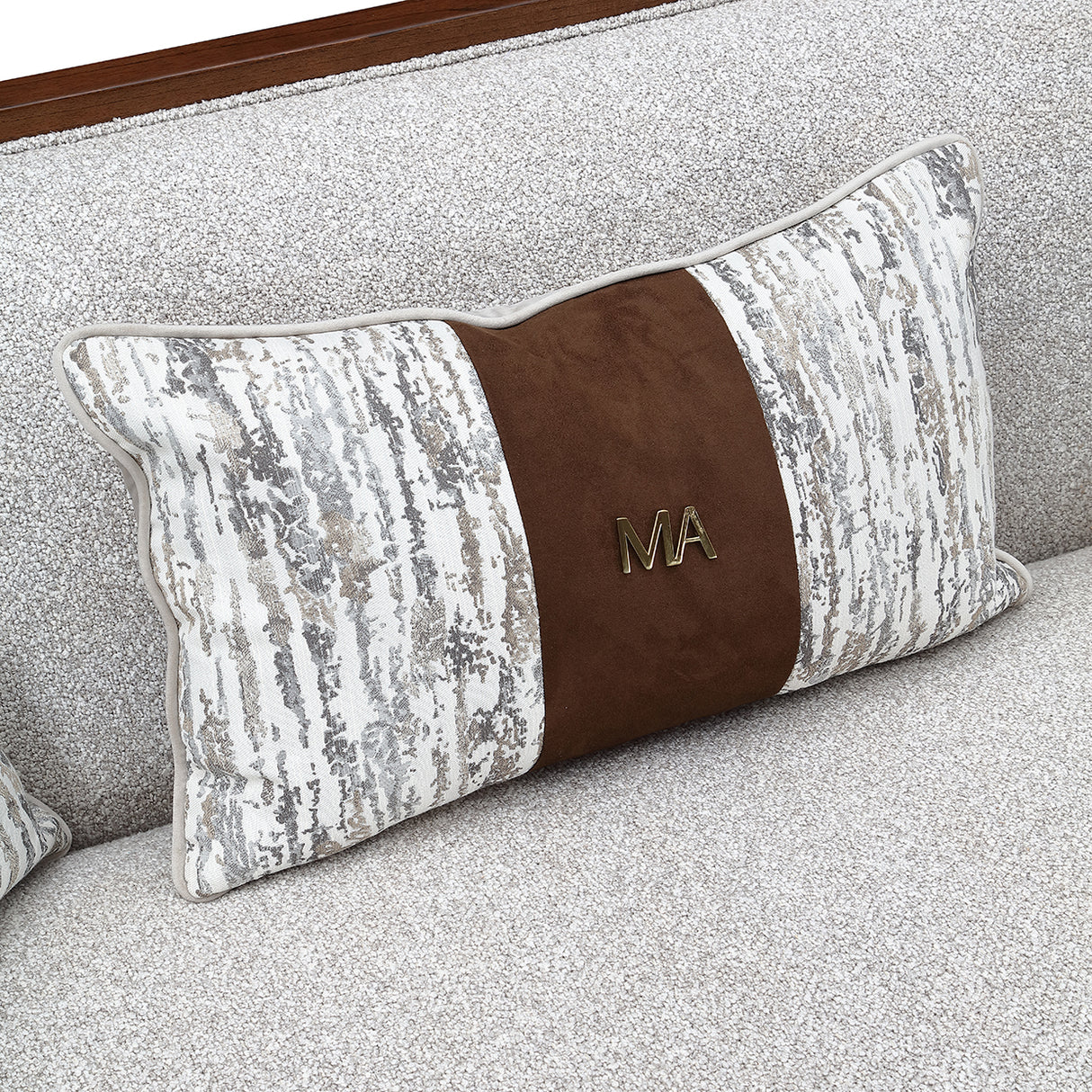 Houston Walnut Sofa from Michael Amini - Luna Furniture
