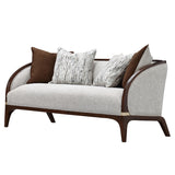 Houston Walnut Loveseat from Michael Amini - Luna Furniture