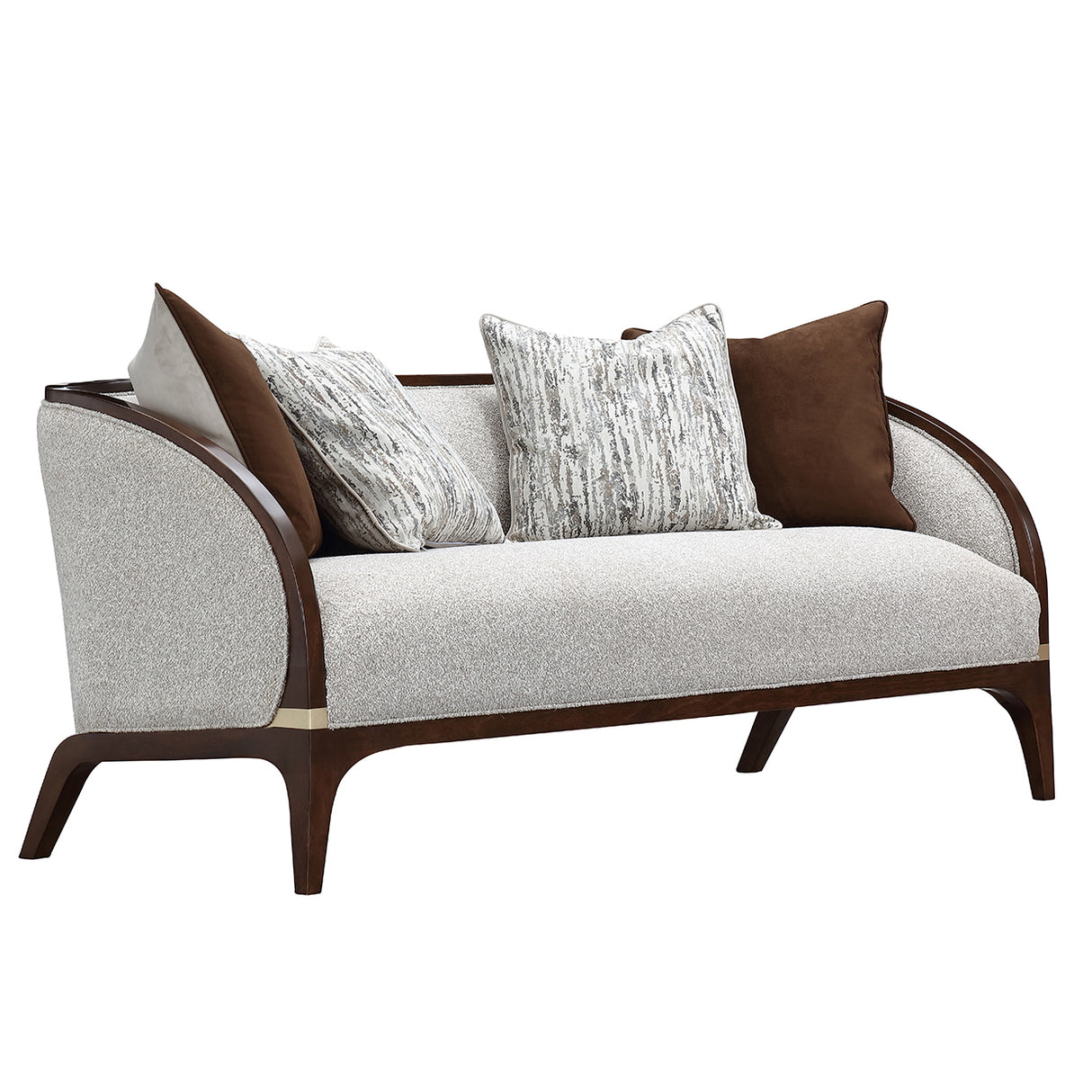 Houston Walnut Loveseat from Michael Amini - Luna Furniture