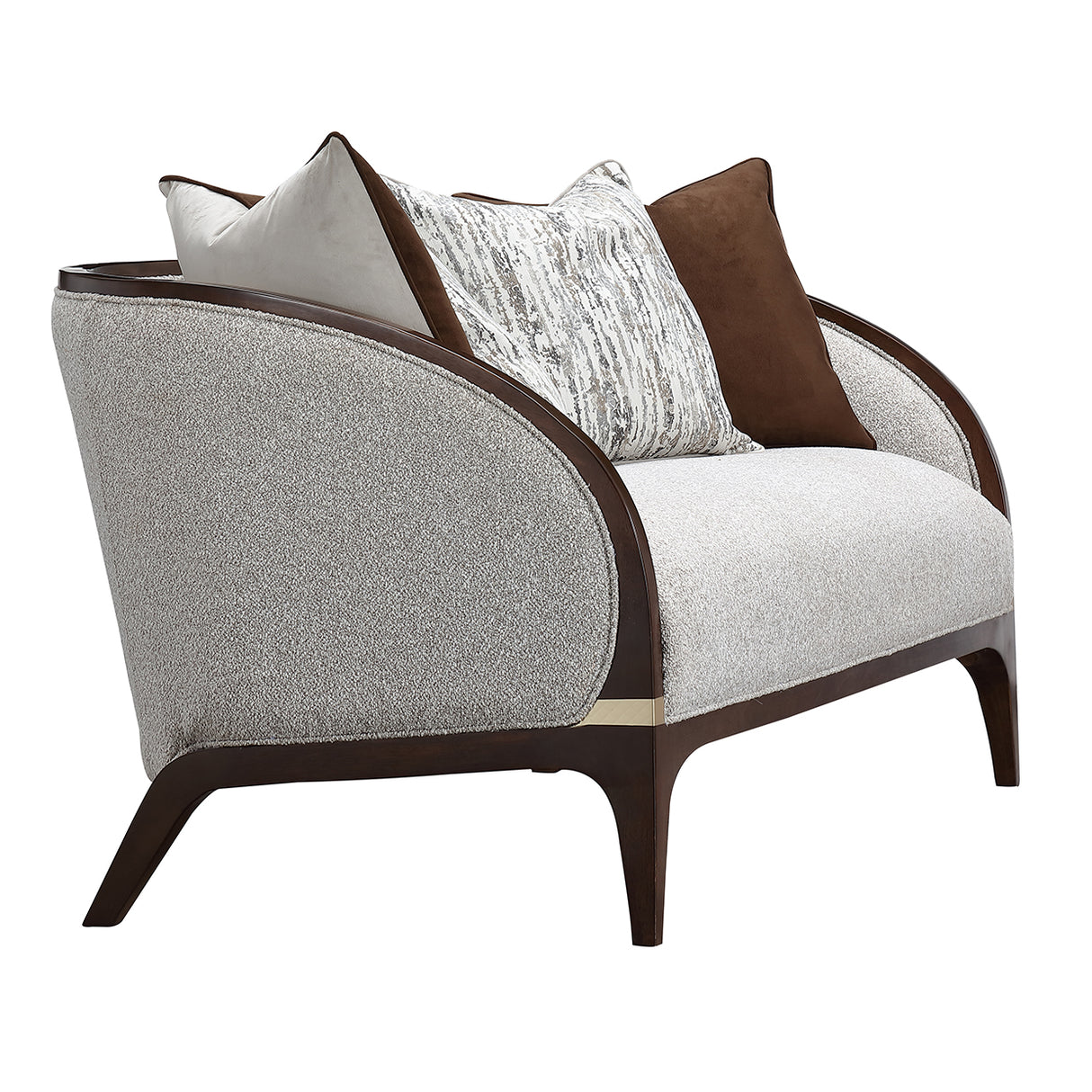 Houston Walnut Loveseat from Michael Amini - Luna Furniture