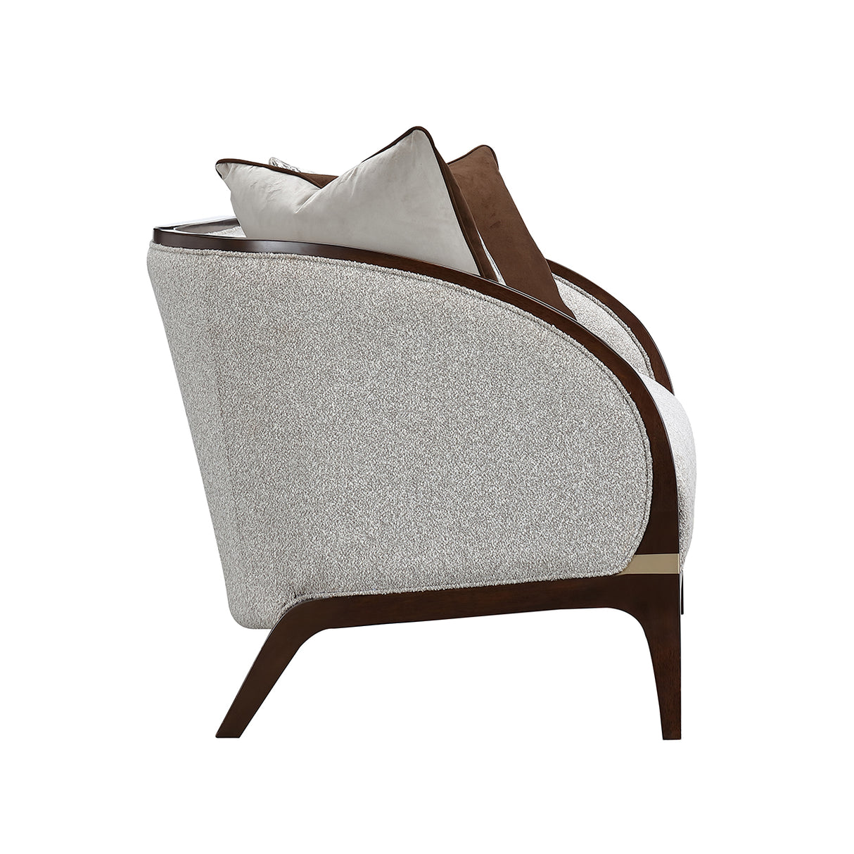 Houston Walnut Loveseat from Michael Amini - Luna Furniture
