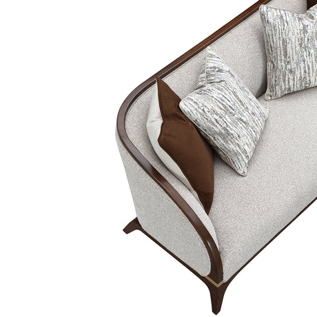 Houston Walnut Loveseat from Michael Amini - Luna Furniture